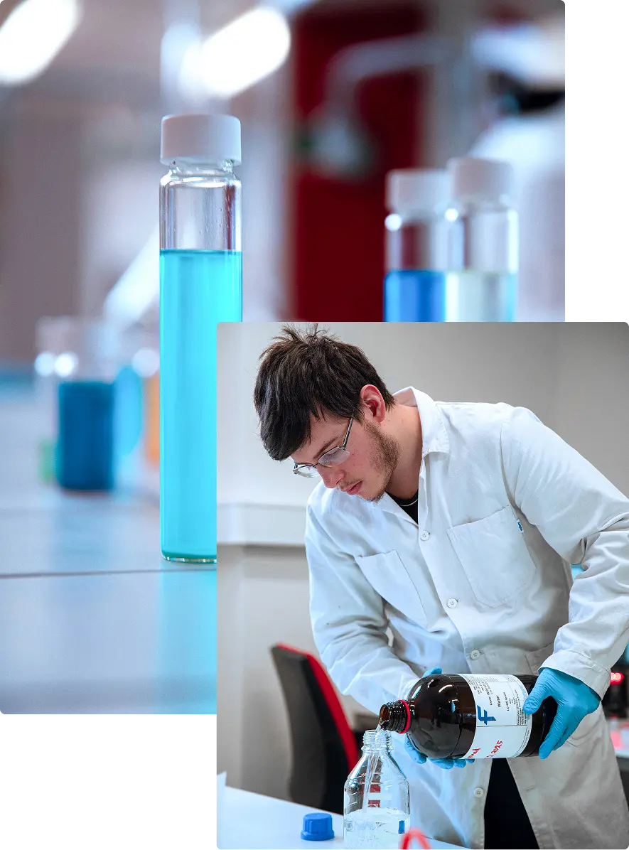 Chemical analysis in the Janoshik laboratory